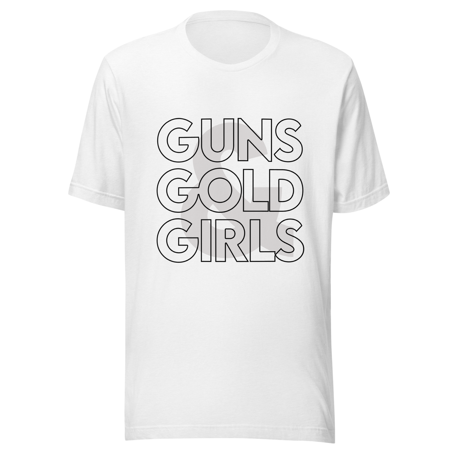 Guns, Gold, & Girls Graphic Tee – Survivalist Outdoors Lifestyle Shirt
